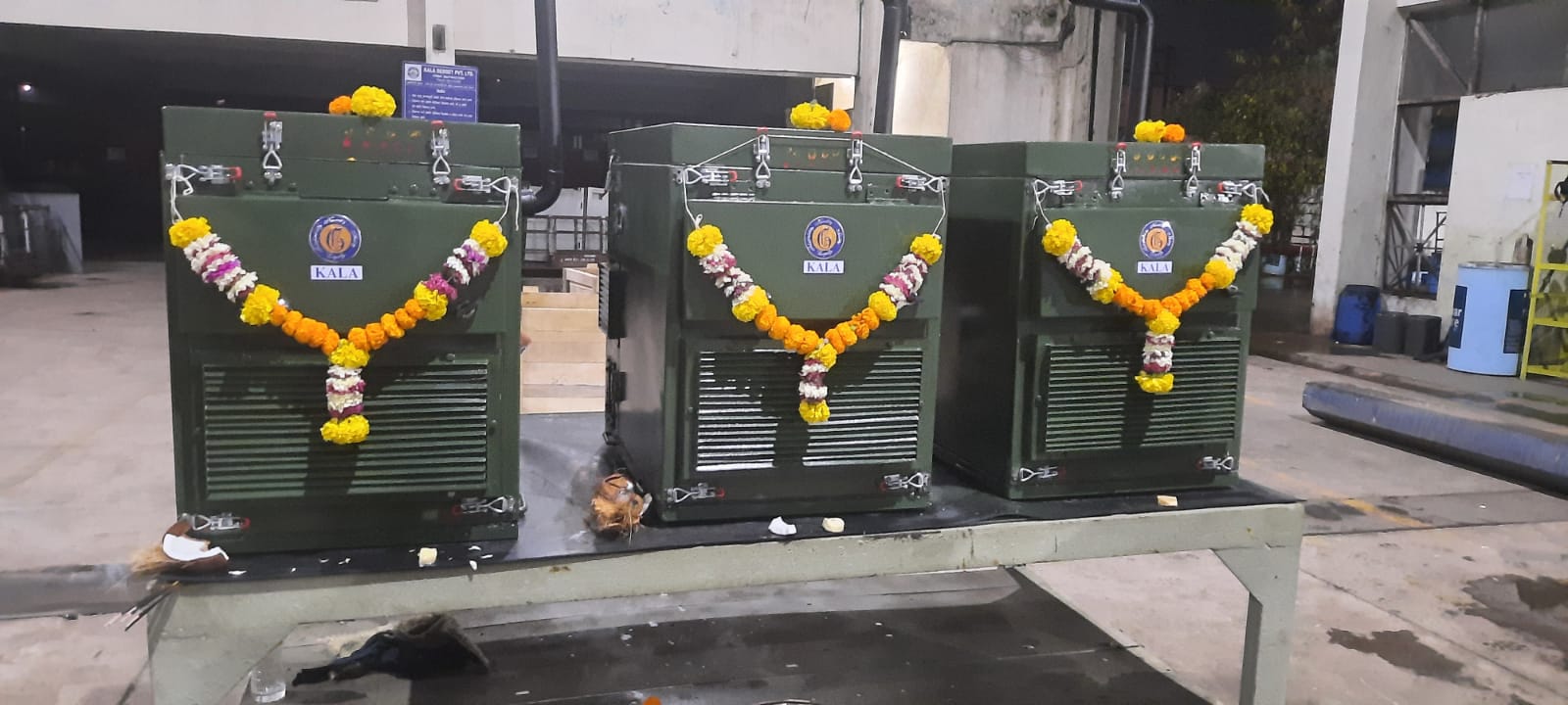 Military gensets dispatched